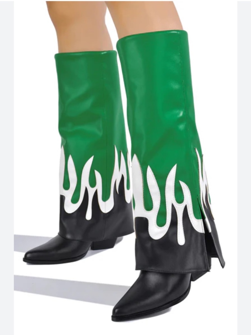 Cape Robbin Green Flame Boots